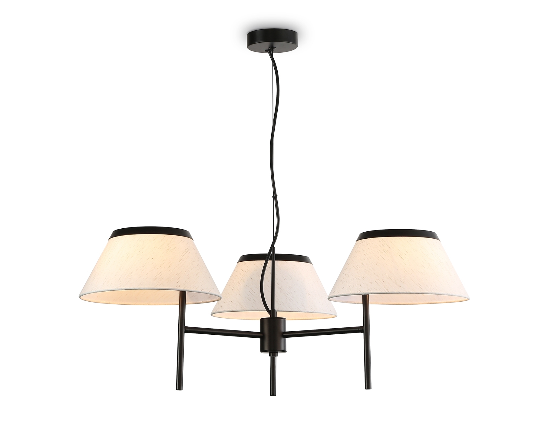 Светильник Ambrella light LH72451/3 BK/WH черный/белый Е14/3 max 40W D800*290-1080