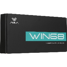 Механическая клавиатура AULA WIN68HE MAX Edition Тёмно-серо-светло-серо-жёлтый Wing Chun магнитные свитчи