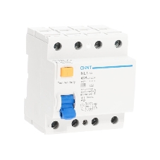 Выключатель дифференциального тока CHINT (УЗО) NL1-63 6kA 4P 40A 30mA тип AC