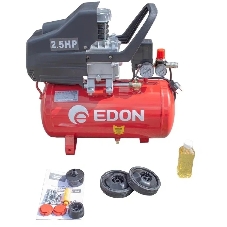 Компрессор поршневой Edon OAC-25/1600 масляный 198л/мин 25л 1600Вт красный