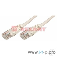 Пaтч-корд U/UTP Rexant, cat.5e, RJ45-RJ45, неэкранированный, PVC серый, 1м