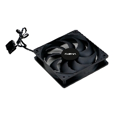 Вентилятор для корпуса Digma DFAN-120-9 черный, 120 мм, 1200 об/мин, 23 дБ, 4 pin