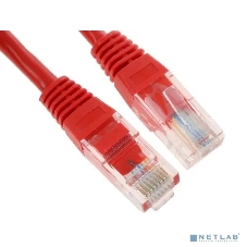 Патч-корд UTP Cablexpert cat.5e, 1.5м, литой, многожильный, красный