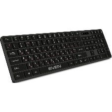Клавиатура SVEN KB-E5300W беспроводная, радиоканал, чёрный