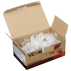 Коннектор VCOM RJ-45 для FTP кабеля 5 кат. экранированный, 100 шт,