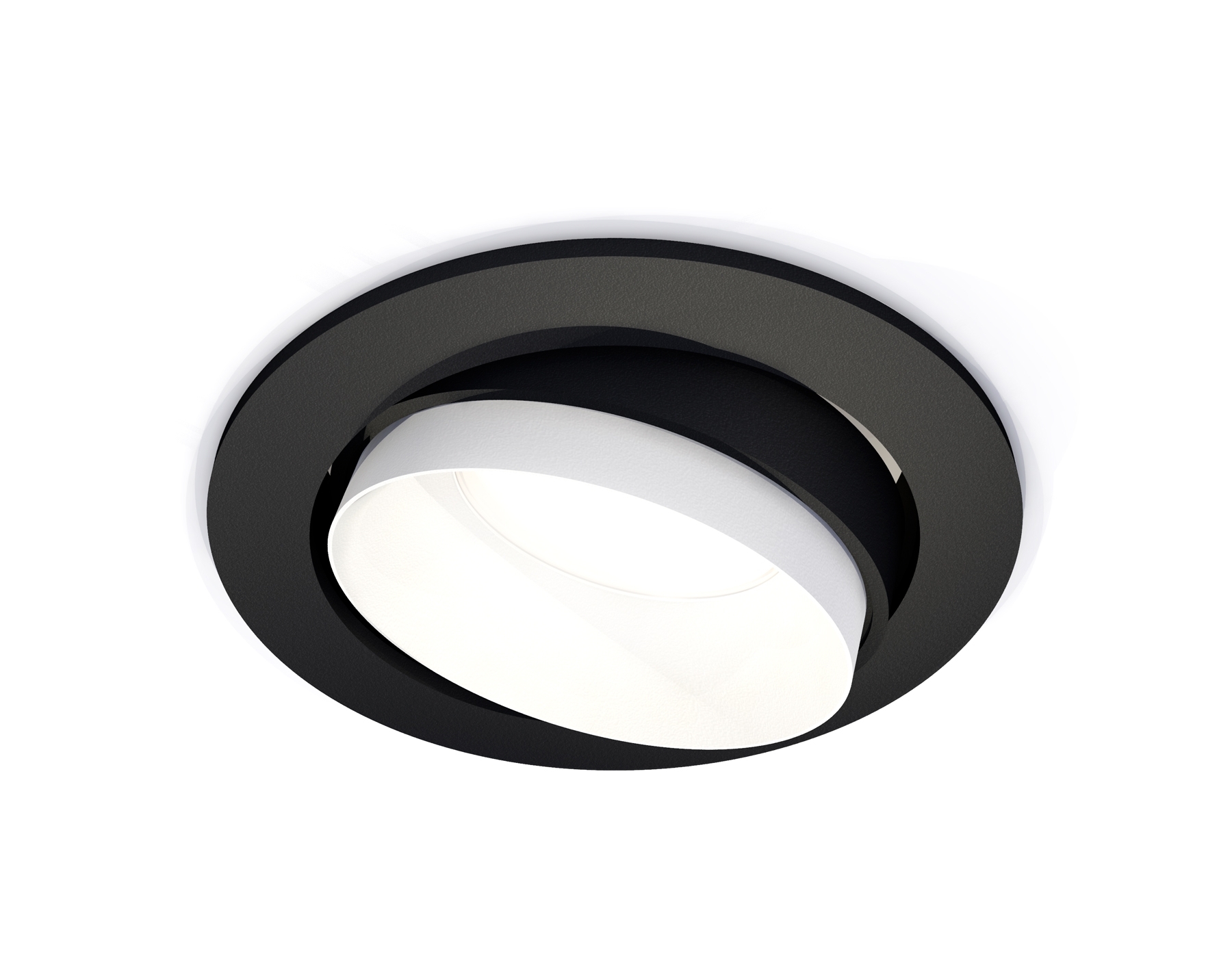 Комплект встраиваемого поворотного светильника Ambrella light XC7652020 SBK/SWH черный песок/белый песок MR16 GU5.3 (C7652, N7030)