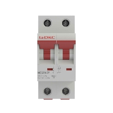 Выключатель автоматический двухполюсный DKC 63А C MD63N-2PC63 6кА