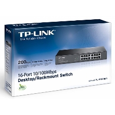 Коммутатор сетевой неуправляемый TP-Link SMB TL-SF1016DS 16 ports 10/100 Мбит/с