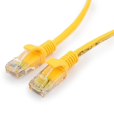 Патч-корд UTP Cablexpert cat.5e, 1м, литой, многожильный, желтый