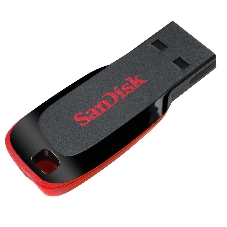 Флешка USB Sandisk CZ50 Cruzer Blade (SDCZ50-032G-B35), 32Gb, USB 2.0, R/W 15/4, черный/красный