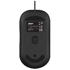 Мышь проводная Acer OMW122 черный, 1200 dpi, USB, кнопки - 3