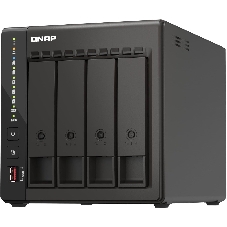 Сетевое хранилище SMB QNAP TS-453E-8G NAS, 4-tray w/o HDD. 2xHDMI-port. 4-core Celeron J6412 2-2.6 GHz, 8Gb DDR, 2x2.5Gb LAN, 2 x M.2 2280 PCIe Gen 3 x2, 2x USB 3.2 Gen 2 (10Gbps) Port, 2x USB 2.0 port