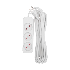 Удлинитель Rexant STANDARD 3 гнезда, 5 м, 2х1,0мм², б/з, белый