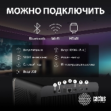 Проектор Cactus CS-H3.SG DLP 16800Lm (1920x1080) 200000:1 ресурс лампы:20000часов 1xUSB typeA 1xHDMI 3.1кг
