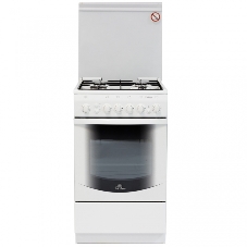 Плита газовая De Luxe 5040.31г(кр) ЧР белый, конфорок 4 шт, духовка 46 л, 50 см x 85 см x 50 см