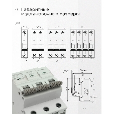 Автоматический выключатель Гарнизон CB-47100-3-50-10-C, ВА 47-100, 3P, 50А, 10kA (С)