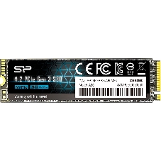 Накопитель SSD Silicon Power M-Series, 256Gb, PCIe 3.0 x4, M.2 2280, NVMe, R/W 2200/1600