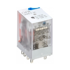 Реле интерфейсное ORM-1 4C 24В DC с LED и тест. кнопкой ONI ORM-1-4C-DC24V-L-B
