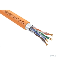Кабель NEOMAX NM720011 F/UTP cat.5e 4x2x0.52, 24 AWG, Медь, ZH нг(А)-HF (LSZH), внутренний (305 м), оранжевый