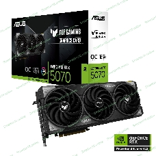 Видеокарта ASUS TUF-RTX 5070-O12G-GAMINGRTX 5070,HDMIx2,DPx3,12G,D7; 90YV0LZ0-M0NA00