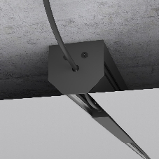 Slim Magnetic Шинопровод в натяжной потолок с декоративными вставками (черный) (2м) 85204/00