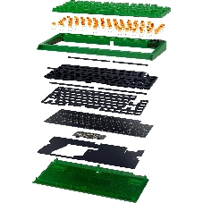 Клавиатура Razer BlackWidow V4 75% Orange Switch Phantom Green Edition проводная, USB Type-A, зелёный