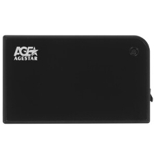 Внешний корпус для HDD/SSD AgeStar 3UB2A14 SATA II пластик/алюминий черный 2.5