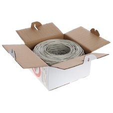 Кабель FTP Cablexpert FPC-5004E-SO кат.5e медь однож. экран, 305м pullbox, серый