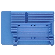 Корпус Qumo Aluminum case with double black fans, Raspberry Pi 4, blue(RS008)