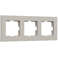 Рамка на 3 поста Slab (дымчатый софт) W0032917