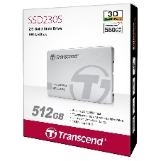 Накопитель SSD Transcend 230S, 512Gb, SATA III, 2.5