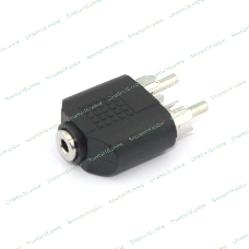 Переходник с RCA (тюльпан) 2 канала папа на miniJack