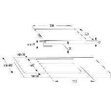 Варочная панель Gorenje ECT64BSCE черный