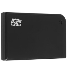 Внешний корпус для HDD/SSD AgeStar 3UB2A14 SATA II пластик/алюминий черный 2.5