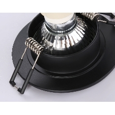 Светильник Ambrella light TN1151 BK черный IP44 GU5.3 D85*28