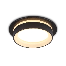 Светильник Ambrella light TN6708 BK черный IP44 GX53 max 15W D105*45