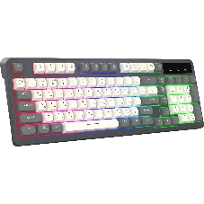 Клавиатура Oklick 731G проводная, USB Type-A, серый/белый