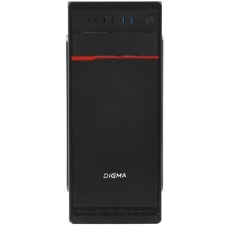 Компьютерный корпус Digma DCC-MD302 черный без БП ATX 1x80мм 3x120мм 2xUSB 2.0 2xUSB 3.0 audio