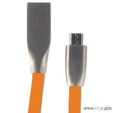 Кабель USB2.0 Cablexpert CC-G-mUSB01O-1M, AM/microB, серия Gold, длина 1м, оранжевый, блистер