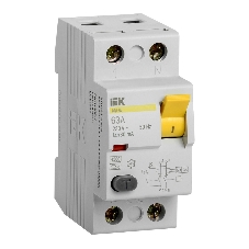 Выключатель дифференциального тока (УЗО) IEK MDV10-2-063-030 ВД1-63 2Р 63А 30мА IEK