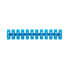 Клеммная винтовая колодка Rexant KВ-4 1,5-4, ток 3 A, полиэтилен синий (10 шт./уп.)