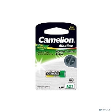 Элемент питания алкалиновый для пультов сигнализаций Camelion LR27A Mercury Free A27-BP1 12В BL-1 (блист.1шт)