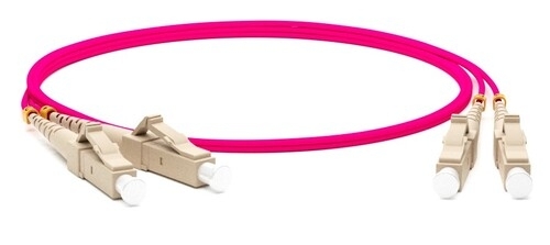 Кабель оптический Hyperline FC-D2-504-LC/PR-LC/PR-H-30M-LSZH-MG Патч-корд волоконно-оптический (шнур) MM 50/125, OM4, LC-LC, duplex, 10G/40G, LSZH, 30м
