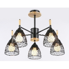 Светильник Ambrella light TR8015/5 BK черный E27*5 max 40W D600*385