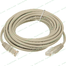 Патч-корд LANMASTER UTP RJ-45 (m)-RJ-45 (m) cat.5e 5м серый