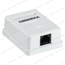 Розетка ITK GENERICA CS2-1C5EU-12-G настенная 49.2x65.5x25.2мм RJ45 ABS белый (упак.:1шт)