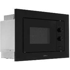 Встраиваемая микроволновая печь Gorenje, 20 л, 5 уровней мощности, 15 автопрограмм, электронное управление, дисплей, гриль, поворотный стол, цвет черный, ВxШxГ 38х56.8х34 см