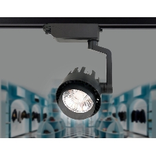 Трековый однофазный светодиодный светильник Ambrella light GL6107 BK черный LED 10W 4200K 24°