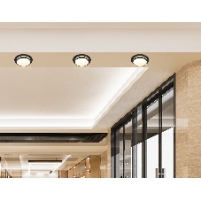 Светильник Ambrella light TN30708 BK черный GU5.3 D92*36