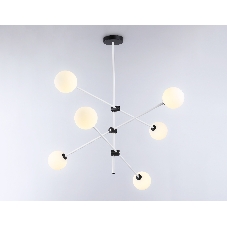 Светитльник Ambrella Light TR2512/6 WH/BK белый/черный G9/6 max 10W D970*830